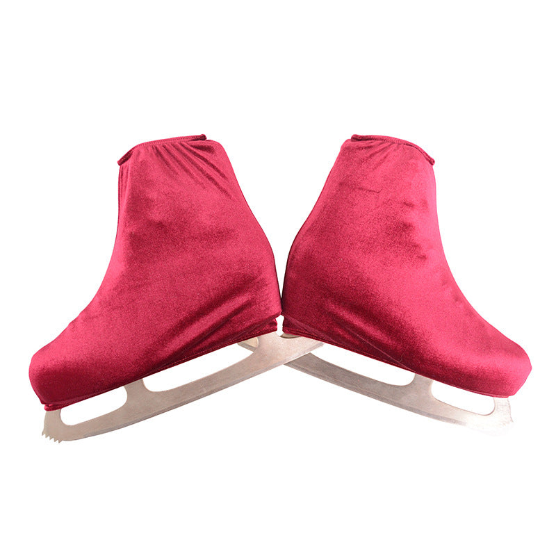 Elastic Velvet Figure Skating Boot Covers for Men Women Children Roller SkateStyle Professional