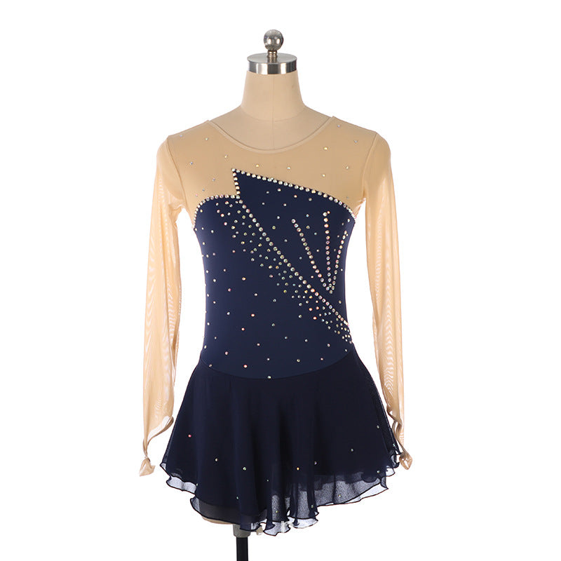 Custom Figure Skating Dress for Girls and Women Kids Adult Ice Skating Performance Costume 19 Colors Available
