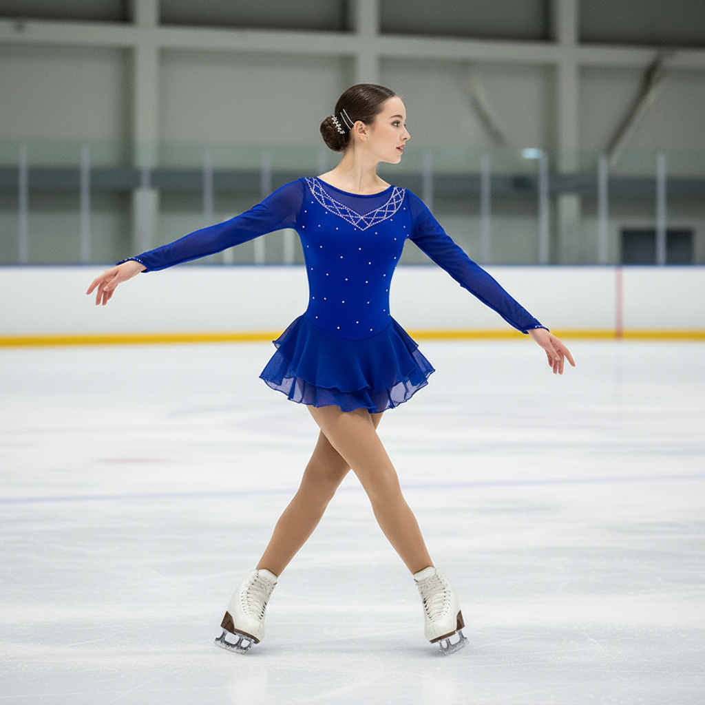 Custom Figure Skating Dress for Girls and Women Kids Adult Ice Skating Performance Costume 14 Colors Available