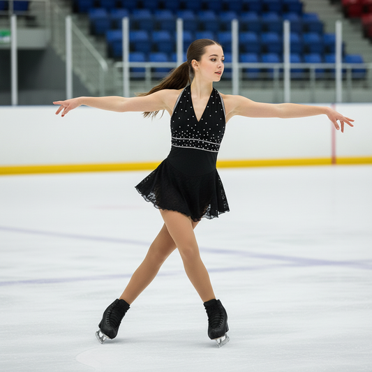 Custom Figure Skating Dress for Girls and Women Kids Adult Ice Skating Performance Costume 14 Colors Available