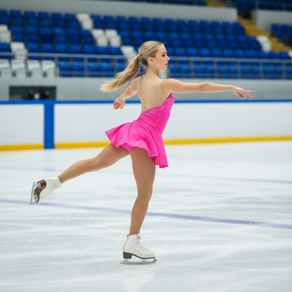 Women and Girls Custom Figure Skating Dress Performance Competition Ice Skating Costume 21 Colors Available