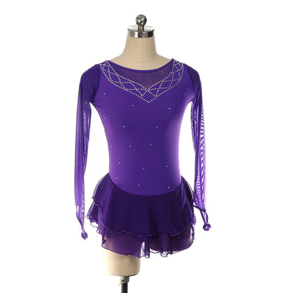 Custom Figure Skating Dress for Girls and Women Kids Adult Ice Skating Performance Costume 14 Colors Available