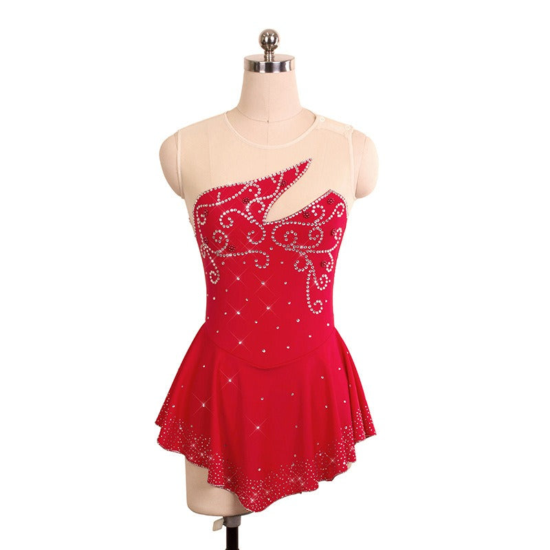 Women and Girls Custom Figure Skating Dress Performance Competition Ice Skating Costume 21 Colors Available