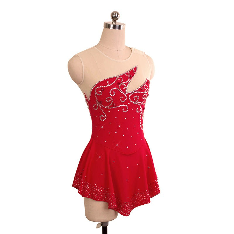 Women and Girls Custom Figure Skating Dress Performance Competition Ice Skating Costume 21 Colors Available