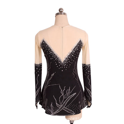 Custom Figure Skating Dress for Girls and Women Kids Adult Ice Skating Performance Costume 21 Colors Available