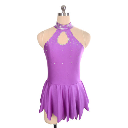 Custom Figure Skating Dress for Girls and Women Performance Competition Ice Skating Costume 21 Colors Available