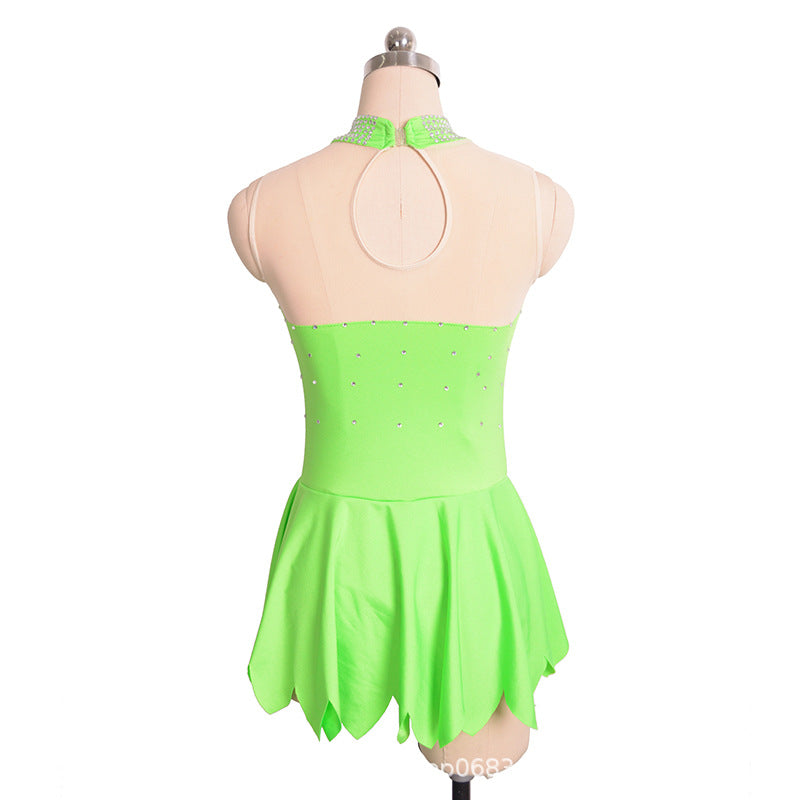 Custom Figure Skating Dress for Girls and Women Performance Competition Ice Skating Costume 21 Colors Available