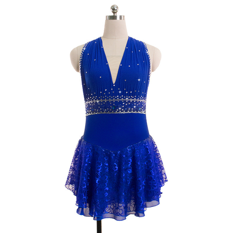 Custom Figure Skating Dress for Girls and Women Kids Adult Ice Skating Performance Costume 14 Colors Available