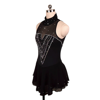 Customized figure skating costumes for children, women, and adults; girls' performance outfits and competition skirts; 16 colors available.