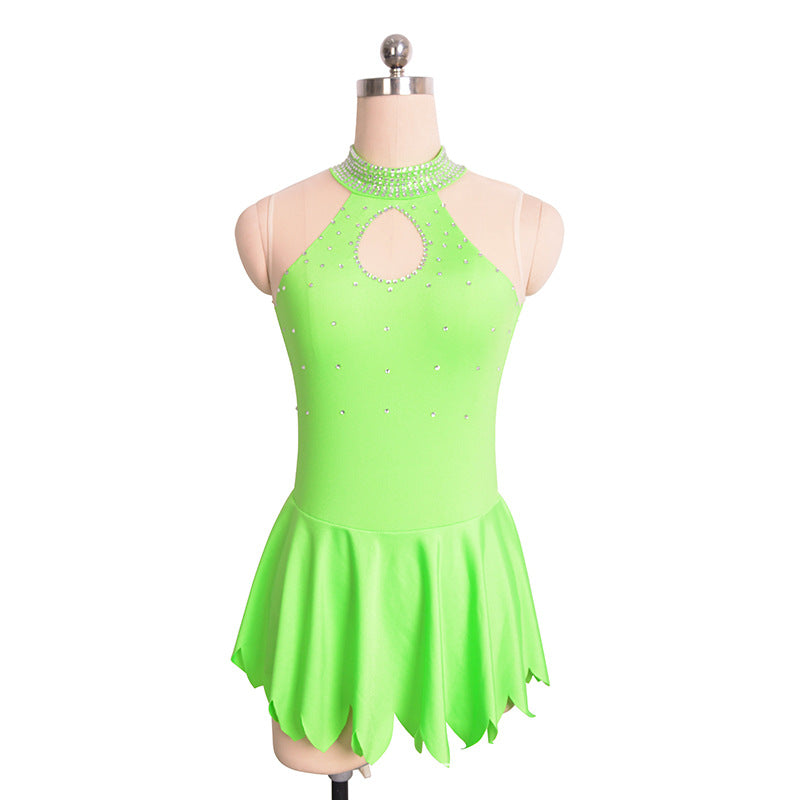 Custom Figure Skating Dress for Girls and Women Performance Competition Ice Skating Costume 21 Colors Available