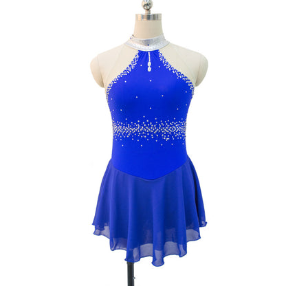 Custom Figure Skating Dress for Girls and Women Kids Adult Ice Skating Performance Competition Costume 16 Colors Available