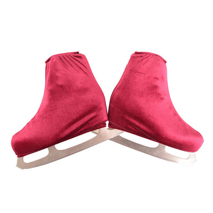 Elastic Velvet Figure Skating Boot Covers for Men Women Children Roller SkateStyle Professional