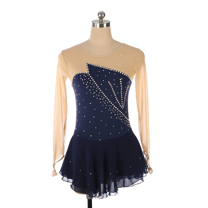 Custom Figure Skating Dress for Girls and Women Kids Adult Ice Skating Performance Costume 19 Colors Available