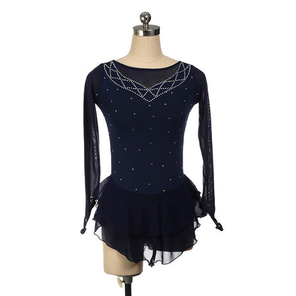 Custom Figure Skating Dress for Girls and Women Kids Adult Ice Skating Performance Costume 14 Colors Available