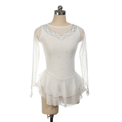Custom Figure Skating Dress for Girls and Women Kids Adult Ice Skating Performance Costume 14 Colors Available