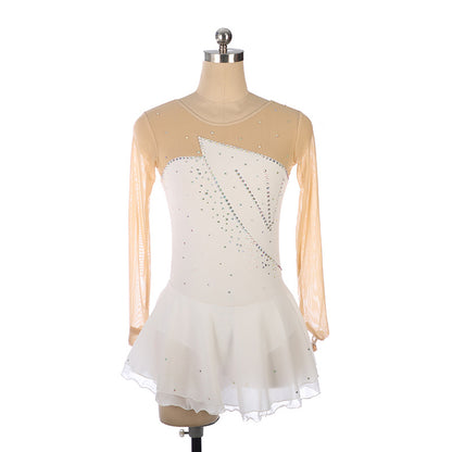 Custom Figure Skating Dress for Girls and Women Kids Adult Ice Skating Performance Costume 19 Colors Available