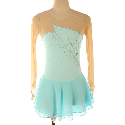 Custom Figure Skating Dress for Girls and Women Kids Adult Ice Skating Performance Costume 19 Colors Available