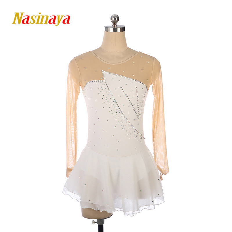 Custom Figure Skating Dress for Girls and Women Kids Adult Ice Skating Performance Costume 19 Colors Available