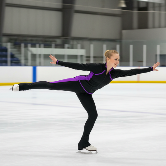 Figure Skating Training Outfit for Kids & Adults  Warm Stretch Jacket + Practice Pant