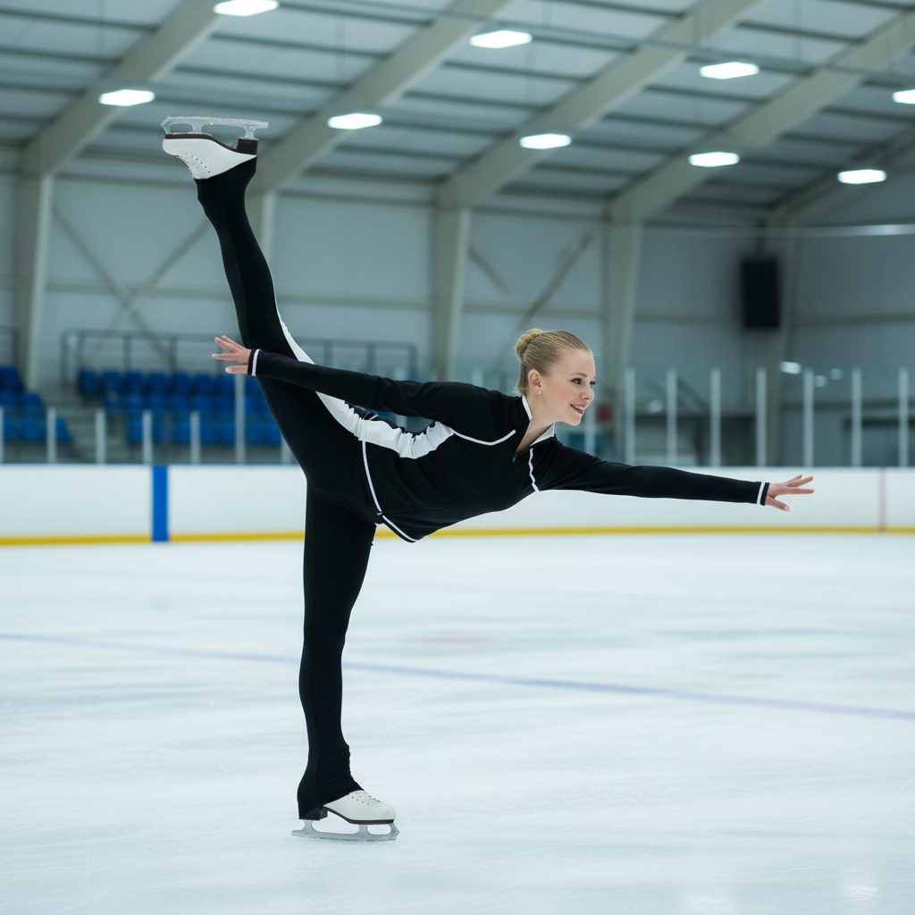 Figure Skating Training Outfit for Kids & Adults  Warm Stretch Jacket + Practice Pant