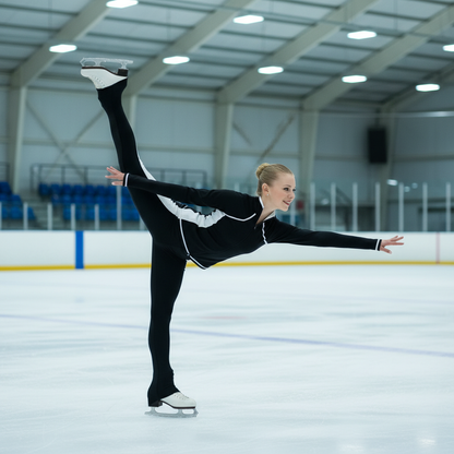 Figure Skating Training Outfit for Kids & Adults  Warm Stretch Jacket + Practice Pant