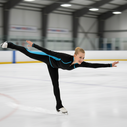 Figure Skating Training Outfit for Kids & Adults  Warm Stretch Jacket + Practice Pant