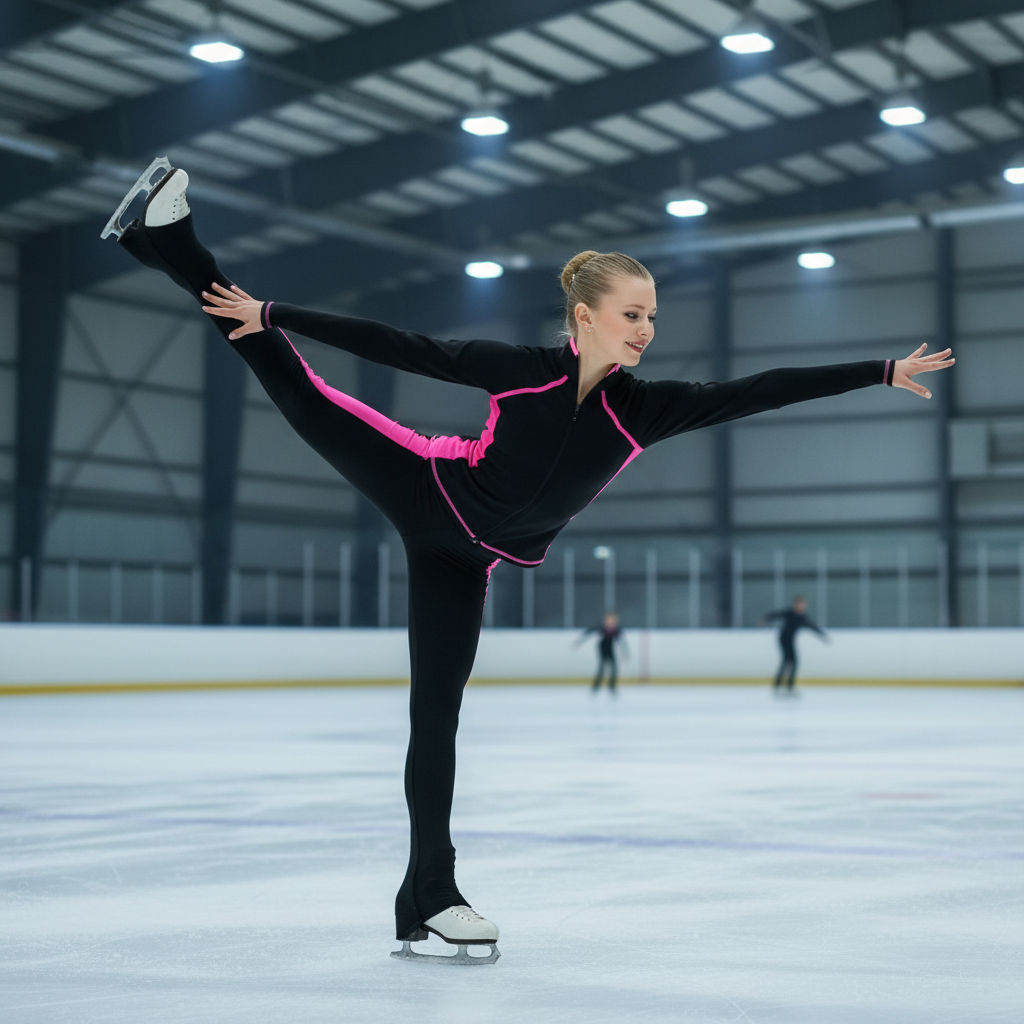 Figure Skating Training Outfit for Kids & Adults  Warm Stretch Jacket + Practice Pant