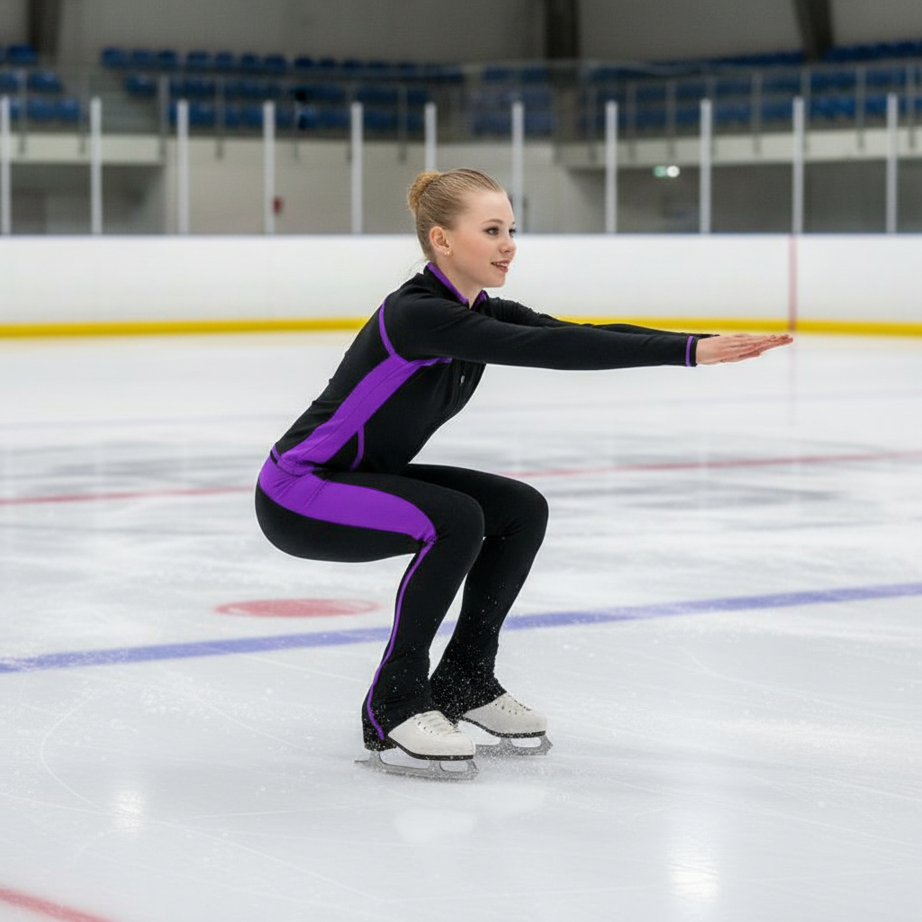 Figure Skating Training Outfit for Kids & Adults  Warm Stretch Jacket + Practice Pant