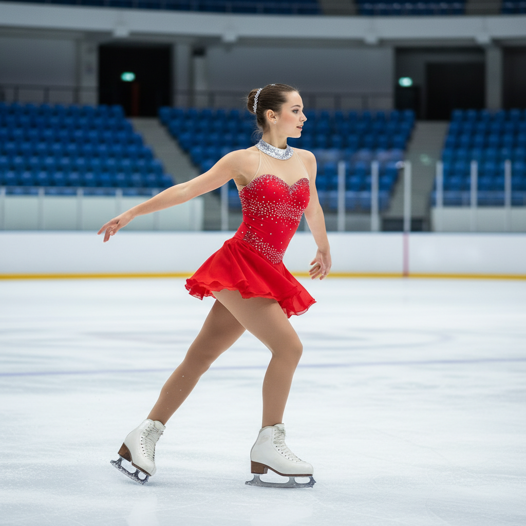 Custom Figure Skating Dress for Girls and Women Kids Adult Ice Skating Performance Competition Costume 16 Colors Available